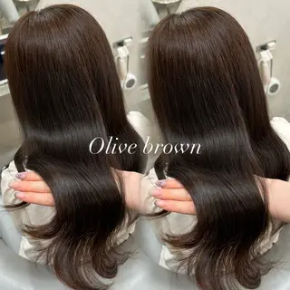 ミディアム カラー うる艶カラー×韓国 ヘア/Yumi🎀のヘアスタイル