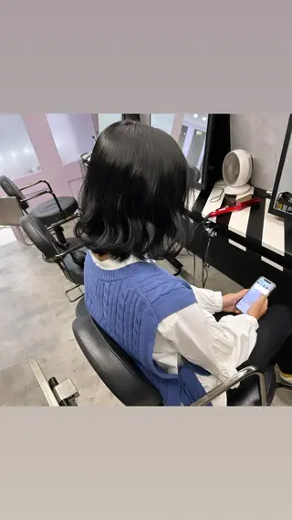 ミディアム Hui.所属・縮毛矯正・髪質改善 特化 出納 直起のヘアスタイル