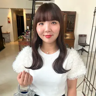 ロング カラー 金城 愛海のヘアスタイル