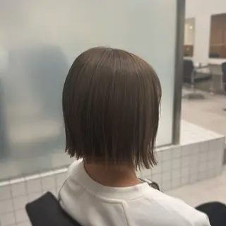 ショート カラー 縮毛矯正+モテカラー 🎀✨mihoのヘアスタイル