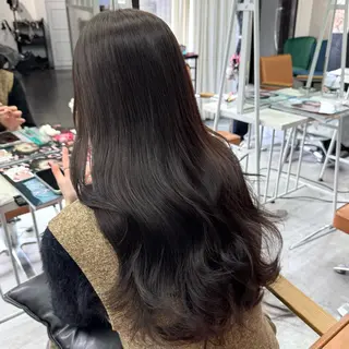 ロング カラー ヘアアレンジ ブリーチなしカラー /ベージュ/安形翔のヘアスタイル