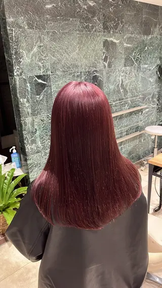 ミディアム カラー 髪の修復専門サロン　hair place VIVE所属・KOTA / ハイトーン/髪質改善のヘアスタイル