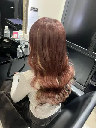 ロング カラー YUDU🍊 germe/ジェルムのヘアスタイル