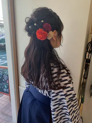 ロング ヘアアレンジ ぱつっとボブ/ 小野あかねのその他イメージ