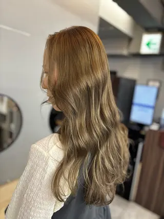 ロング 🌟髪質改善ケアカラ ー美髪縮毛矯正y🌟のヘアスタイル