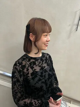 ミディアム ヘアアレンジ 佐藤 永夏のヘアスタイル