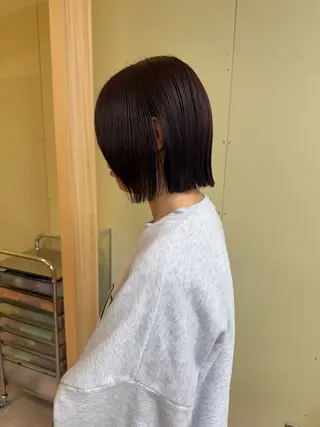 ショート カラー 伶風/ボブ/ ヘーゼルベージュのヘアスタイル