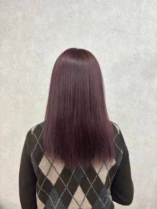 セミロング カラー 倉澤 愛理のヘアスタイル