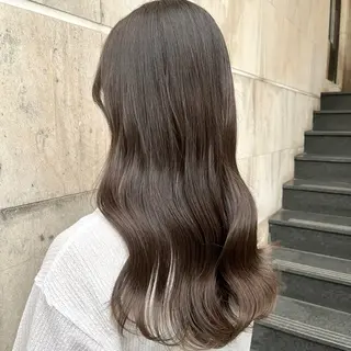 ロング カラー ブリーチなし✨艶髪 カラー𓃲YAGIのヘアスタイル