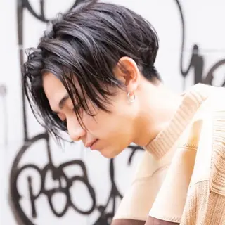 ショート カラー パーマ メンズ アイブロウ 丁寧なカウンセリング 🌿Chiemi🌿のヘアスタイル