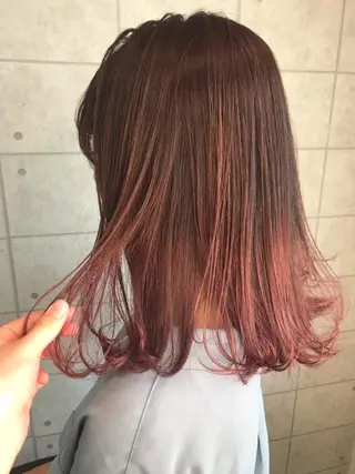 ミディアム カラー knock【ノック】所属・烏丸韓国ヘア🇰🇷 ayaka🎀のヘアスタイル