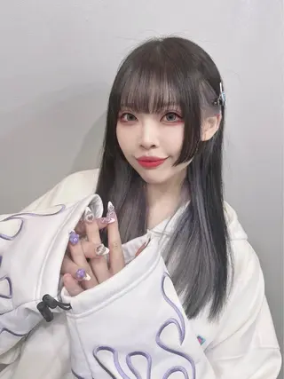 セミロング カラー 🎀透明感 カラー🎀ミズキのヘアスタイル