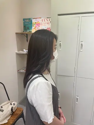 セミロング mahae 林のヘアスタイル