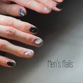 メンズ ネイル Nail salon Roovely 代官山店【ネイルサロンルブリー】所属・roovely Rumi／ニュアンスのネイルデザイン