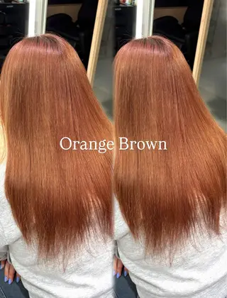 ロング カラー 美髪縮毛矯正/ ケアカラー🍓KAEのヘアスタイル