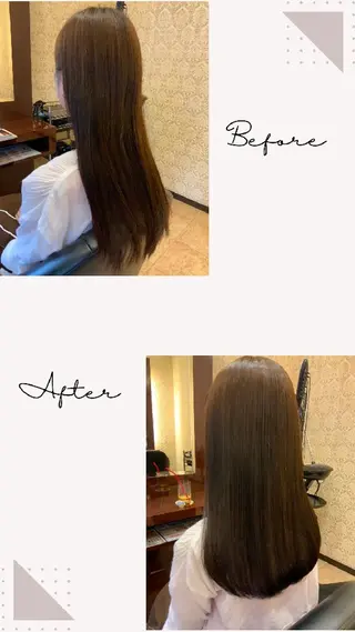 ロング 越川 南美のヘアスタイル