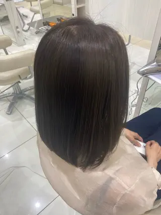ミディアム カラー 中山 愛美莉のヘアスタイル