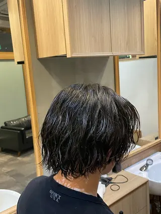 セミロング メンズ smilehair国分寺店所属・💈barber 中根 龍星のヘアスタイル