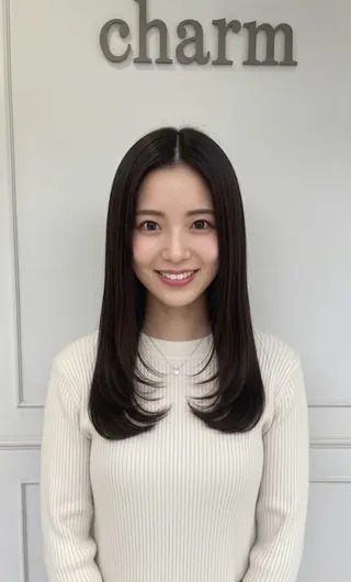 ロング charm hair resort所属・無料 カットのヘアスタイル