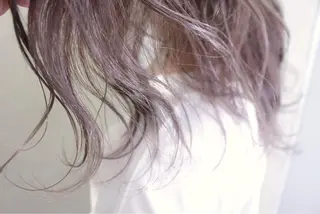 セミロング カラー ヘアアレンジ lani 天神大名/ブリーチのヘアスタイル