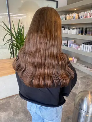 ロング 🧋ミルクティーカラ ー🧋特化小林拓登のヘアスタイル