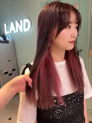 セミロング カラー ヘアアレンジ 愛されカラー🩷 はるなのヘアスタイル