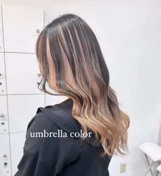 ロング カラー inq sakae所属・りん🌷︎名古屋 ブリーチカラーのヘアスタイル