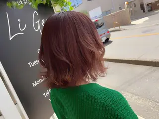 ミディアム カラー 坂田 優子のヘアスタイル