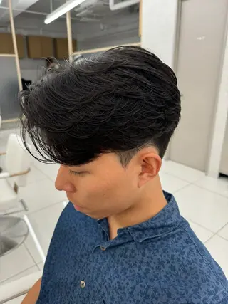 ショート パーマ メンズ 【メンズ縮毛矯正】 田中秀斗のヘアスタイル