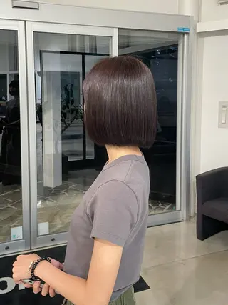 ショート カラー 韓国ヘア/透明感カラ ー/メンズレディースのヘアスタイル