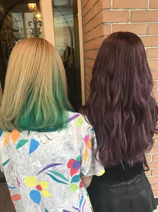 ミディアム カラー パーマ ヘアアレンジ メンズ キッズ ネイル マツエク・マツパ サロンドミルク 原宿のヘアスタイル