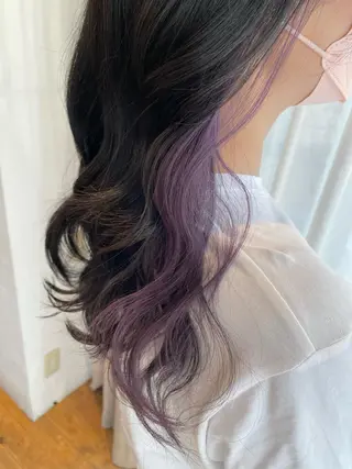 ミディアム カラー sio.nail&eyebrow salon shimokitazawa2号店所属・nailist mana𖤐´-のネイルデザイン