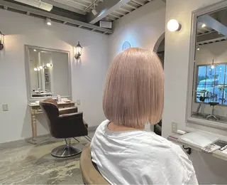 ミディアム カラー ナルセナツキ 👾ハイトーンのヘアスタイル