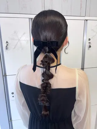 ロング ヘアアレンジ ボブカット/アレンジ /さきのヘアスタイル