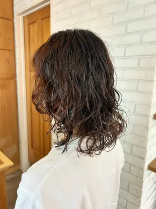 ミディアム かお 🐰のヘアスタイル