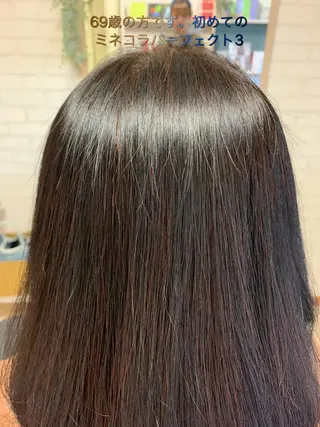 セミロング 佐治 加奈子のヘアスタイル
