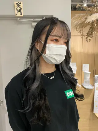 ロング カラー salowin梅田茶屋町suite所属・ハイトーンヘア/ 島崎　タクミのヘアスタイル