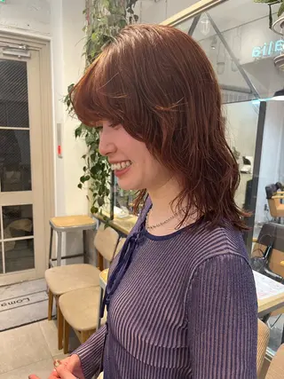 セミロング カラー ナチュラルなhair / ヨシダトモキのヘアスタイル