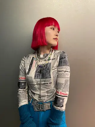 ミディアム カラー 吉田一輝 外国人パーマのヘアスタイル