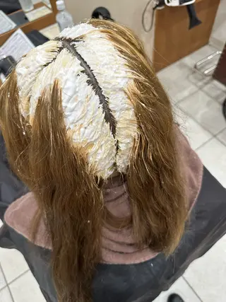 カラー 巻けるケア縮毛矯正✨ ケアカラー✨山下のヘアスタイル