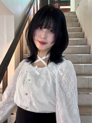 セミロング カラー 💘𝖕𝖎𝖓𝖐 ʜᴀɪʀ💘KAIのヘアスタイル