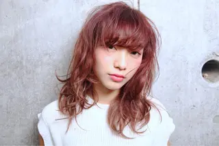 セミロング カラー 店長/mao/ 前髪/顔周りカットのヘアスタイル