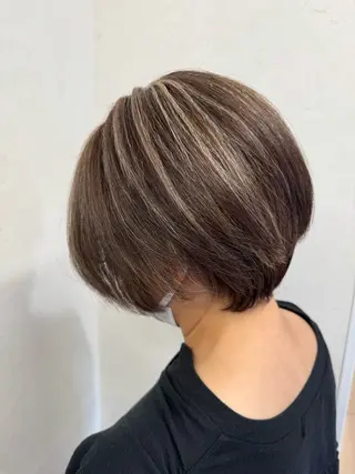 ショート カラー パーマ/ハイトーン /吉田眞のヘアスタイル