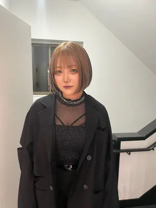 ミディアム HAZEL 博多所属・SHIORI/ 博多美容室のヘアスタイル