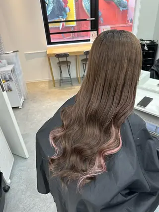 ロング 韓国ヘア×ハイトーン AYA💫のヘアスタイル