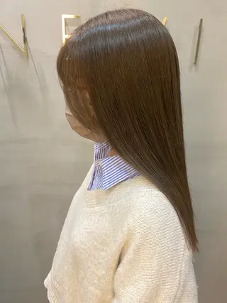 ミディアム カラー 韓国×髪質改善カラー 💎hinaのヘアスタイル
