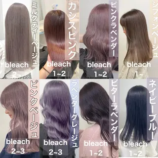 セミロング カラー トレンドカラー MAHOのヘアスタイル