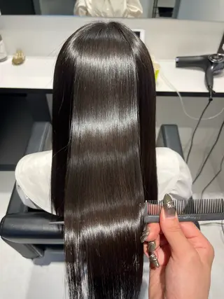 ロング パーマ 髪質改善/縮毛矯正 艶カラー/珠聡のヘアスタイル