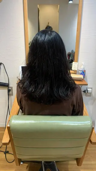 セミロング パーマ ショート🌼パーマ 本間正子のヘアスタイル