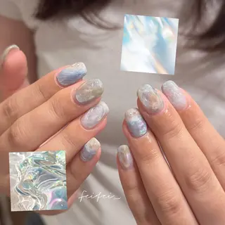 ネイル 🎀 Hiyubi._.nail 🫧所属・🎀フェイ フェイ🫧💗のネイルデザイン